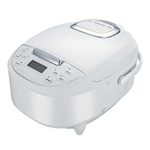 東京Deco 多機能 炊飯器 5合炊き マイコン式 ホワイト 2～4人用 極厚釜 スチーム皿付き 6種類の充実のメニュー(白米 早炊き 無洗米 玄米 おかゆ 保温) 12時間保温 一人暮らし サポート 炊飯器 調理鍋 独り暮らし 3 5.5 1 独り暮らし ih 合 升 d000